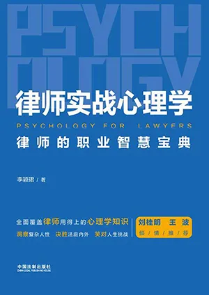 《律師實戰心理學:律師的職業智慧寶典》封麵